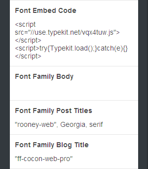 Font Embed Options